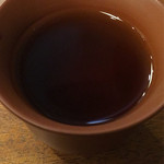 Ookuramochi - 温かいほうじ茶を出して頂きました。