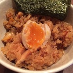 煮干そば 藍 - ハマグリとたっぷりチャーシューの“炊込御飯(200円)”