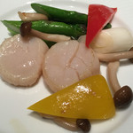 広東料理 台場 楼蘭 - ホタテ貝と野菜の炒め