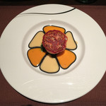 スターロード - 海老・鯛・帆立のガレット仕立て2種のソースとの共演