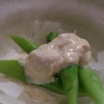 無限 - お通しのアスパラ