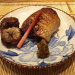 日本料理 とくを - のどぐろ焼に八幡巻。