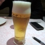 ブリランテ - さて料理は、取り敢えずビールで乾杯！