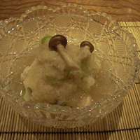 日本料理 とくを - 鱧の落とし霙掛け。