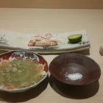 紀茂登 - 間人ガニ。やはり超美味しい。この次は蟹の椀物出ました。^^