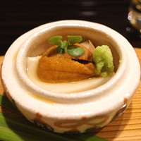 和ごころ 泉 - 先付　胡麻豆腐　雲丹のせ