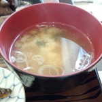 ステーキハウス寿楽 - 味噌汁