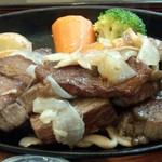 ステーキハウス寿楽 - サイコロステーキあっぷ