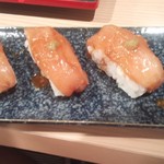 炭火天国 政清 裏路地編 - 試作中のささみ寿司