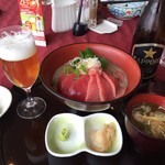 ミナミマグロの山かけ丼