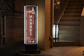nikuryouriandosushisakabamanrui - 階段を上って右側が入口