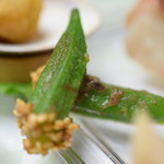 日の出 - おくらおかか和え（口取り）