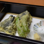 日の出 - 蛤磯辺揚げ ししとう（揚げ物）