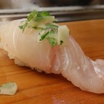 寿司処 松の - ひらめ