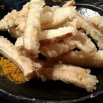山元麺蔵 - 土ゴボウの天ぷら
