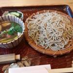 蕎麦料理 すみや - 鴨せいろ蕎麦。