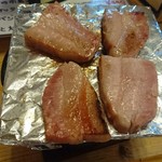 厚切りベーコン炙り焼き