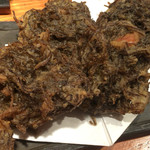 沖縄料理 馳走屋 楽 - 島もずく天ぷら