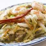 Stir-fried pork and egg vermicelli: Pat Unsen Moo