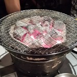 焼ジビエ 罠 - 七輪でかなり火力強め