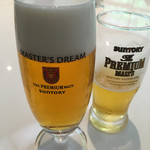 サントリー 天然水のビール工場 京都 - 2杯目 マスターズドリーム プレモル