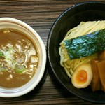 つけ麺 きらり - 魚介豚骨つけ麺(大)＋メンマトッピング＋チャーシュートッピング(別皿)