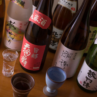 豊富な焼酎・日本酒メニュー