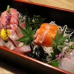 魚沼の恵をあなたへ 八海山バル - お造りの宝石箱（980円）16.6月