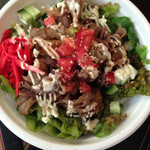 カフェスマイル - 日替り「サラダ牛丼」