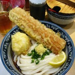 梅田 釜たけうどん - ちく玉天ぶっかけ780円