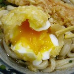 梅田 釜たけうどん - ちく玉天ぶっかけ780円