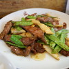 盛 - 料理写真:特別定食・・牛肉のオイスター炒め