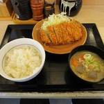 かつや - 朝ロースカツ定食(80g)