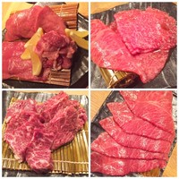 炭火焼肉 なかはら - サーロイン、ミスジ、ハラミ、サガリも素晴らしかったけど、幻のタンが圧巻でした✨
                黒毛和牛1頭から五人分しか取れない、たもと、先、ゲタの3部位を味わいました。