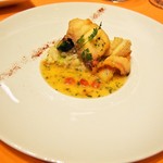 リストランテ ル・ミディ ひらまつ - PRANZO B（アオリイカ、真鯛、車海老と芽キャベツのリゾット）