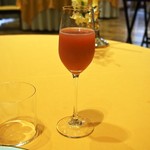 リストランテ ル・ミディ ひらまつ - 季節のフルーツノンアルコールカクテル（イチゴとライチ）