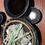 Atamiya - キクラゲとアスパラの天ぷら