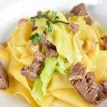 TRATTORIA Ca del TOMO - 2016/06/19：猪サルスィッチャのパッパルデッレ