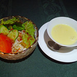 Meisui No Sato - スープとサラダ