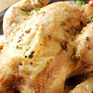 Slowly roasted whole chicken! We will serve it right in front of you!