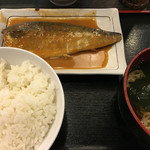 Sasanoya - さば味噌煮定食（温たぬき）