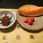 味道楽 - 穴子づくしコース・果物と甘味2016・6