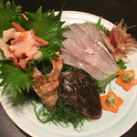 味道楽 - 真ごちとホラ貝のお造り（追加料理）2016・6