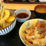 Minoriya - 天丼 800円&コチの煮付け350円