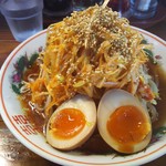 長町ラーメン - 2016/6/21冷し南蛮麺煮玉子