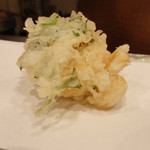 天ぷら 蕎楽亭 - 追加の小柱。薫り高く美味。