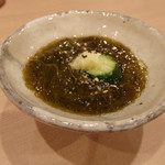 天ぷら 蕎楽亭 - 新もずくの酢のもの