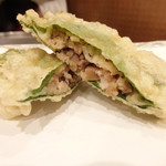 天ぷら 蕎楽亭 - 天ぷら才巻き海老３