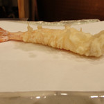 天ぷら 蕎楽亭 - 天ぷら才巻き海老２