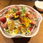 和歌山ちゃんぽん 忠次郎 - 季節のサラダ美味